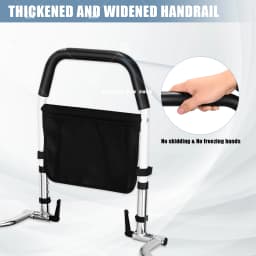 Generic Barrier Bed, Elderly Handrails,Elderly bedside guardrail for Bed Grab Bar Shocks with Storage Bag
