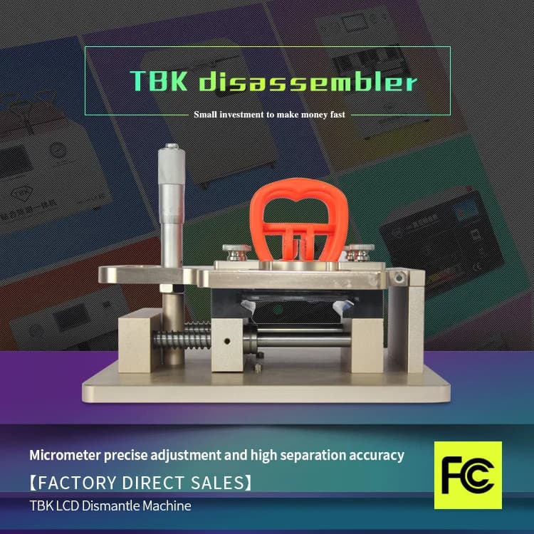 TBK 928 manual lcd dismantle machine for separator mobile phone glass bezel frame split machine