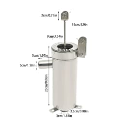 Manual Deep Water Pump Outdoor Garden Yard Suction Pump Hand Well Pump Handheld Press 32mm SU202 Stainless Steel