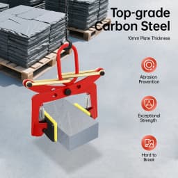 330kg Stone Clamp Lifting Pliers Stone Plier Curb Pallet Puller 10-24cm Opening for Construction, Factories