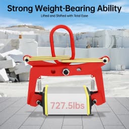 330kg Stone Clamp Lifting Pliers Stone Plier Curb Pallet Puller 10-24cm Opening for Construction, Factories