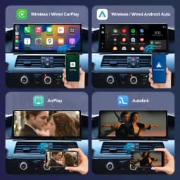 12.3Inch Ultra Thin Touch Screen For BMW 3 Series E90/E91/E92/E93 5 Series E60 E61 E63 CCC/CIC Wireless CarPlay Display Radio