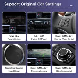 12.3Inch Ultra Thin Touch Screen For BMW 3 Series E90/E91/E92/E93 5 Series E60 E61 E63 CCC/CIC Wireless CarPlay Display Radio