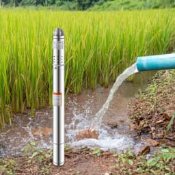 370W 220V Stainless Steel Deep Well Water Pump Tube Pump Submersible Pump 2 Inch Sand Compatible Garden Pump
