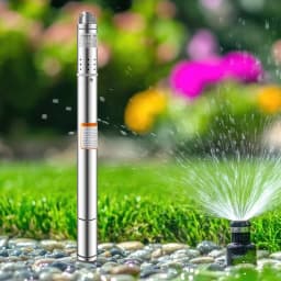 370W 220V Stainless Steel Deep Well Water Pump Tube Pump Submersible Pump 2 Inch Sand Compatible Garden Pump