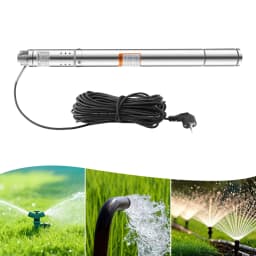 370W 220V Stainless Steel Deep Well Water Pump Tube Pump Submersible Pump 2 Inch Sand Compatible Garden Pump