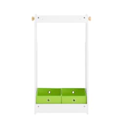 SoBuy KMB109-W kids wardrobe with 2 hooks & Boxing closet & shelf for CHILDREN'S room 60x110x35cm