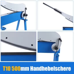 HS-500 Heavy Duty Iron Cutting Shear Metal Sheet Shear for DIY & Construction 1.5mm Thick Metal Shear 51.18in Carbon Steel Shear
