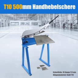HS-500 Heavy Duty Iron Cutting Shear Metal Sheet Shear for DIY & Construction 1.5mm Thick Metal Shear 51.18in Carbon Steel Shear