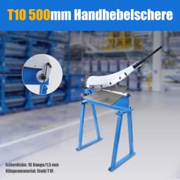 HS-500 Heavy Duty Iron Cutting Shear Metal Sheet Shear for DIY & Construction 1.5mm Thick Metal Shear 51.18in Carbon Steel Shear