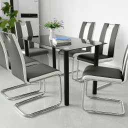 Dining Room Chairs Set of 2, Kitchen Chair, Upholstered, Artificial Leather, for Dining Room, Dining Table, Kitchen, Living Room