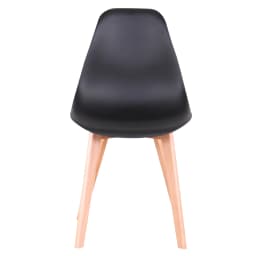 Rectangle Dining Table Set and 4Pcs Nordic Medieval Style Dining Chairs Wooden Legs for Living Room Dining Room Kitchen White