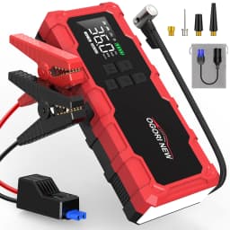 Jump Starter with Air Compressor 150PSI, 8000/9000A Portable Car Battery Booster (All Gas/16L Diesel)