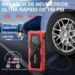 Jump Starter with Air Compressor 150PSI, 8000/9000A Portable Car Battery Booster (All Gas/16L Diesel)