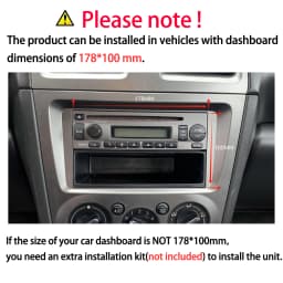 ESSGOO Android 14 6+128G Universal 2DIN 7" Car Radio Carplay Android Auto GPS Navigation AM RDS Bluetooth WIFI 4G FM Mirror Link