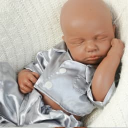 18.9Inch Full Body Silicone Reborn Baby Boy Loulou 1:1 Lifelike Silicone Bebe Washable Newborn Dolls for Kids Teaching