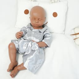 18.9Inch Full Body Silicone Reborn Baby Boy Loulou 1:1 Lifelike Silicone Bebe Washable Newborn Dolls for Kids Teaching