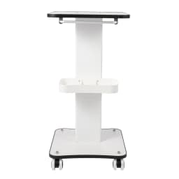 3-Tier Beauty Salon Trolley Stand Rolling Cart Trolley Holder Stand Mobile Cart Storage Tray with Storage Trays for Beauty