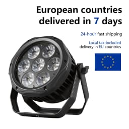 AICPOSE Waterproof LED 7x18W 6 in 1 Par Light DMX Effect Professional Stage DJ Christmas Public Color Light Outdoor Waterpro