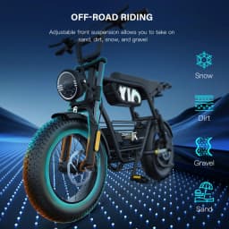 Coswheel Electric bike 1000W Electric Mountain Bikes Off Road Motorcycle 16Inch 48V 15AH Commuter Electric bicycle ebike