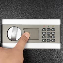 Electronic Safe Furniture Safe Fireproof Safe with Password Emergency Key & Locking Wall Safe for Jewellery Cash Security