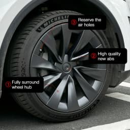 4PCS Hub Caps for Tesla Model Y Juniper 20-Inch 2025 Wheel Cover Performance Replacement Helix 2.0 Wheels Full Rim Accessories