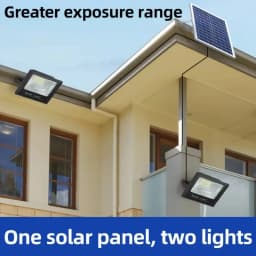2head Led Solar Light High bright Flood Light Waterproof Outdoor Garden wall lamp with Aluminum solar panel For garden wall lamp