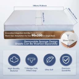Love Bridge for 180x200cm Mattresses Washable Cover for Visitor Cracks Mattress Connector & Mattress Bridge and Mattress Wedge