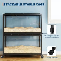 Plastic Metal Mouse Cage With Wheels Small Animal Habitat Large For Dwarf Syrian Hamster House, Guinea Pig