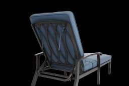 Lounge Patio Chair with Cushion, Adjustable Reclining Rust-Resistant Aluminum Poolside Chaise Lounge Furniture, Waterproof(1pc)