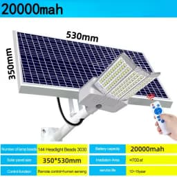 8000W Solar Street Lights Outdoor Commercial Parking Lot Light Dusk to Dawn Solar Security Flood Lights Solar Lamp for Yard Road