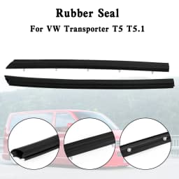 Artudatech 2x Front Door Gasket Seal Rubber Trim For VW Transporter T5 T5.1