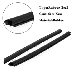 Artudatech 2x Front Door Gasket Seal Rubber Trim For VW Transporter T5 T5.1