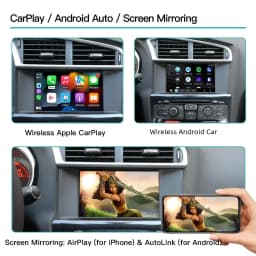AUTOABC Wireless Carplay and Android Auto module for Peugeot 208 308 508 3008 Citroen C4 DS3 DS4 DS5 SMEG Mirror Link Multimedia