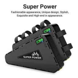 Original Ebike Battery 52V 48V Triangle Lithium Battery Hard Case Pack For 350W 500W 750W 1000W 1500W 2000W 3000W
