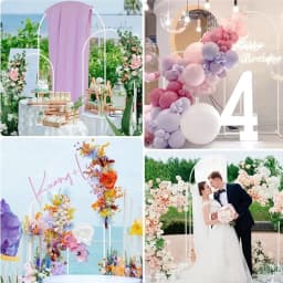 Golden Metal Arch Backdrop Stand Arch Frame for Birthday Party Ceremony Outdoor Indoor Celebration Decoration Wedding Arch Decor