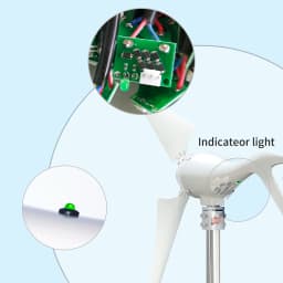400W 12V 24V Horizontal Wind Turbine Generator Wind Turbine Generator With LED Indicator Controller Small Mini Windmill Turbine