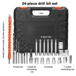3in1 Multifuctional Electric Drill Handheld Lithium Screwdriver 21V Impact Drill Brushed Motor 2 Speeds Control Stepless Speed