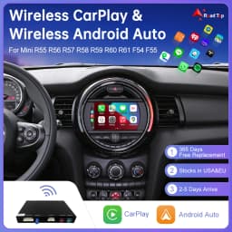 Wireless CarPlay for Mini R55 R56 R57 R58 R59 R60 R61 F54 F55 Clubman Countryman Hardtop John Cooper WorksAndroid Auto Car Play