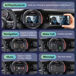 Wireless CarPlay for Mini R55 R56 R57 R58 R59 R60 R61 F54 F55 Clubman Countryman Hardtop John Cooper WorksAndroid Auto Car Play