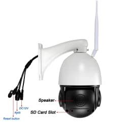 Max.512G Metal Laser Infrared Full Color Auto Tracking Cruise CamHi 8MP 4K 54X Optical Zoom Audio Speed PTZ Dome 2.4Ghz 5.0Ghz Rj45 WIFI IP Camera