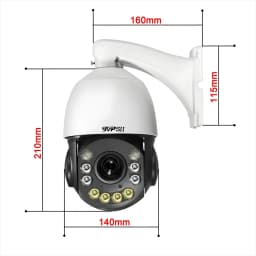 Max.512G Metal Laser Infrared Full Color Auto Tracking Cruise CamHi 8MP 4K 54X Optical Zoom Audio Speed PTZ Dome 2.4Ghz 5.0Ghz Rj45 WIFI IP Camera