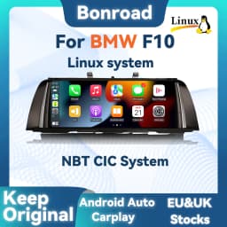 BONROAD Multimedia Touch Screen CarPlay Android Auto GPS Navigation For BMW 5 Series F10 F11 Bluetooth Airplay MirrorLink Stereo