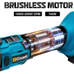 Gisam 20000OPM Cordless Quickrelease Oscillating Tool Multifunction Trimmer Power Tool Anti-Vibration for makita 18V battery Pin