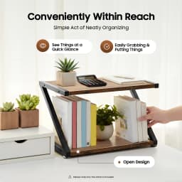 2-Tier Desktop Printer Stand Desktop Printer Stands Stand Scanner Holder Copier Shelf Rack Desk Organizer