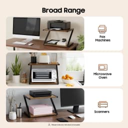 2-Tier Desktop Printer Stand Desktop Printer Stands Stand Scanner Holder Copier Shelf Rack Desk Organizer