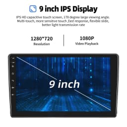 ESSGOO 9" Android 14 Carplay For Ford Transit Connect MK7 Focus Galaxy Fiesta C S Max Kuga Car Stereo GPS Nav Wifi RDS Bluetooth