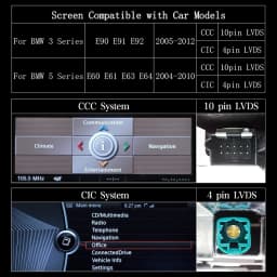AUTOTOP 8.8“ CarPlay Android Auto Car Linux Multimedia Screen For BMW 5/3 Series E60/E61/E62/E63/E90/E91/E92/E93/M3 CCC CIC GPS