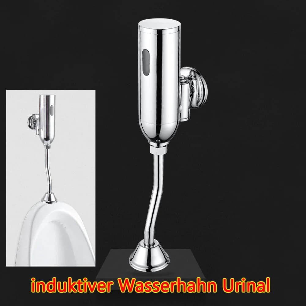Automatic Sensor Urinal Flush Valve, Brass Electroplated, Water-Saving, Hygienic, Easy Installation, Powered by DC6V or AC220V,