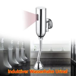 Automatic Sensor Urinal Flush Valve, Brass Electroplated, Water-Saving, Hygienic, Easy Installation, Powered by DC6V or AC220V,